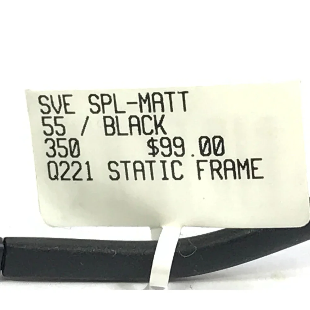 Success Eyeglasses Frames MATT BLACK Matte Black Rectangle Full Rim 55-16-140